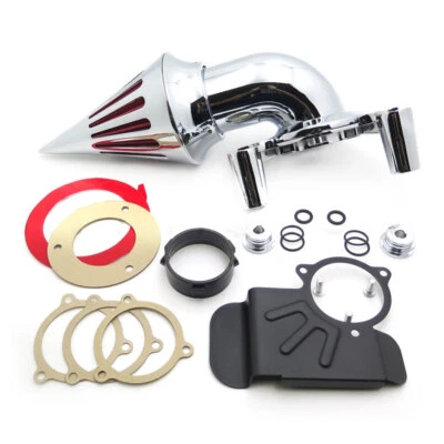 Kit de filtro de aire Spike para 08-12 Harley Dyna Touring Electra Glide FLHX cromado Foto 1 de 3