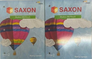 Saxon Math Grade 2 Student Workbook Set Volume 1 & 2 2018 Workbooks 2nd - Imagen 1 de 1
