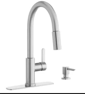 Nuevo Grifo de cocina rociador extraíble Glacier Bay Paulina cromo y dispensador de jabón - Imagen 1 de 2