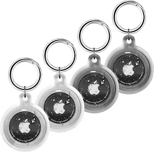 IPX8 Waterproof Airtag Holder, 4 Pack Apple Airtags with Keychain, Air Tag Case - Picture 1 of 12