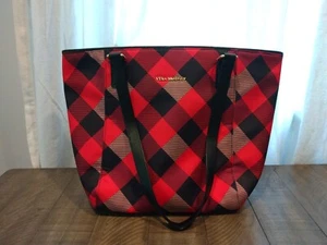 Vera Bradley Ella Tote Buffalo Check Large Shoulder Bag Purse - Picture 1 of 6