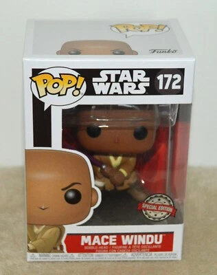 Star Wars     Funko pop     MACE WINDU     172     Edition Spéciale   RARE - Photo 1/4