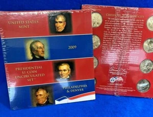 2009 P&D US Mint BU Presidential Dollar Mint Set Eight coins Mint Sealed $8.face - Picture 1 of 1