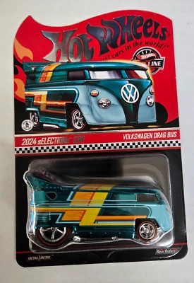 Hot Wheels 2024 RLC Redline Club Exclusive VW Volkswagen Drag Bus Real Rider MOC - Image 1 of 4