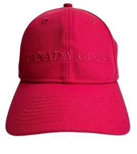 CANADA GOOSE WORDMARK ADJUSTABLE CAP SUMMIT PINK ONE SIZE UNISEX - Picture 1 of 9