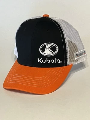 Kubota Logo Baseball Cap Hat Embroidery Adjustable Strap Back Orange/Black NEW - Image 1 of 4