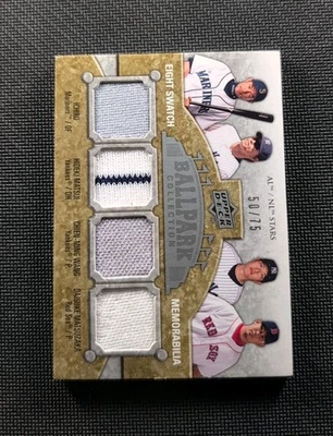 Ichiro Matsui 2009 Upper Deck Ballpark Collection Eight Swatch Memorabilia /75 - Image 1 of 2