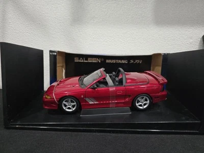 *RARE* 72730 AUTO ART 1/18 SCALE SALEEN FORD MUSTANG S351 CONVERTIBLE RED IN BOX - Image 1 of 4