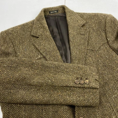 RRL Ralph Lauren Chaqueta Para Hombres Talla 44R Western Tweed Traje Abrigo Deportivo Blazer Manchado Foto 1 de 4