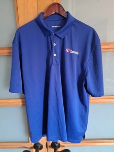 LOVE'S Shirt XL Blue Classic Polo Employee Uniform Customer Service - Picture 1 of 1