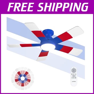Kids Blue Ceiling Fan with Light & Remote - 42 Inch - Image 1 of 4