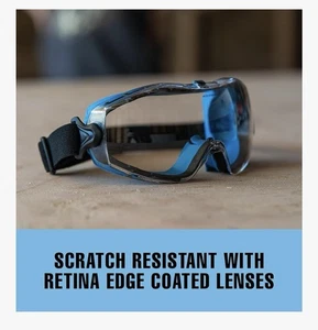 SolidWork Safety Goggles Anti-Fog Clear Lens Adjustable Elastic Whole Box New - Picture 1 of 5