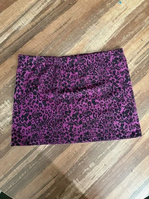 Purple and black animal print Mini skirt Size Small - Image 1 of 3