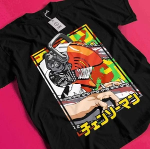 Chainsaw Man Denji Shirt Makima T-Shirt Asa Aki Anime Power Tshirt All Size Tee - Picture 1 of 5