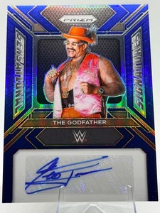 2024 WWE Prizm The Godfather Sensational Signatures Blue Auto /49 #SS-TGF - Picture 1 of 2