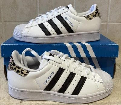 Adidas Original Superstar GS Juniors Niños Leopardo Zapatos Informales Talla 7Y ENVÍO RÁPIDO Foto 1 de 4
