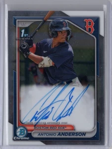 Antonio Anderson MLB Red Sox 2024 Bowman Chrome RC Auto #CPA-AAN Karte - Bild 1 von 2