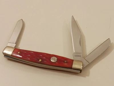Böker Magnum бонсай конгресс 3 лезвия складной карманный нож красный рифленая кость ручки - Изображение 1 из 4
