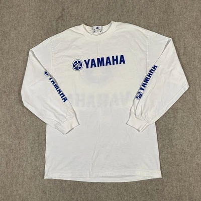 CAMISETA YAMAHA RACING Manga Larga Vintage Grande? Gráfico Blanco Azul Foto 1 de 4