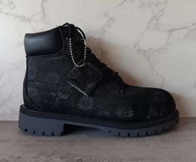 BOTAS TIMBERLAND NIÑOS/JÓVENES 6 PULGADAS IMPERMEABLES JACQUARD 'FLORAL' A177P TALLA 13.5 Foto 1 de 4