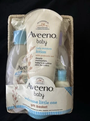 Aveeno Baby Welcome Little One Set de Regalo Piel Sensible con Lavado para Bebé, Champú Foto 1 de 3