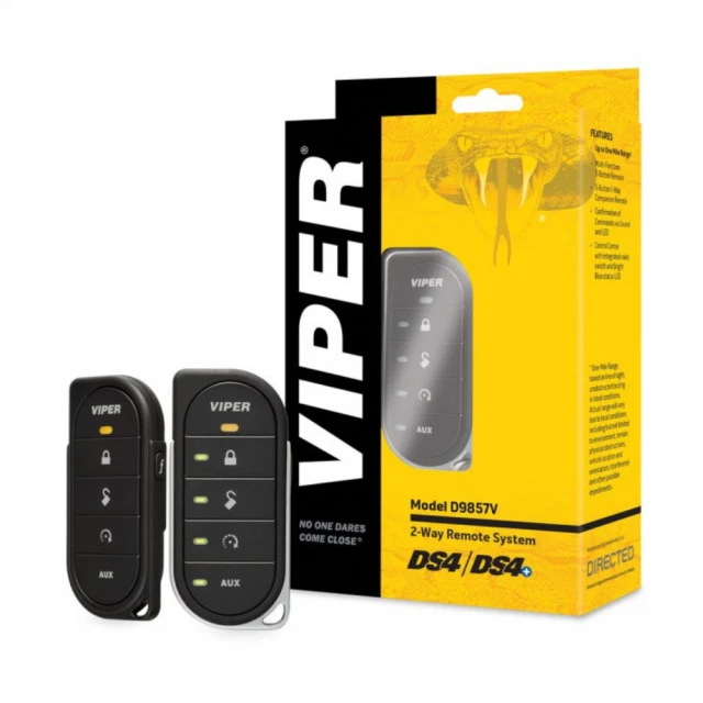 Kit de RF LED DS4/DS4+ Viper D9857V 2 vias – inclui dois controles remotos e antena - Imagem 1 de 1