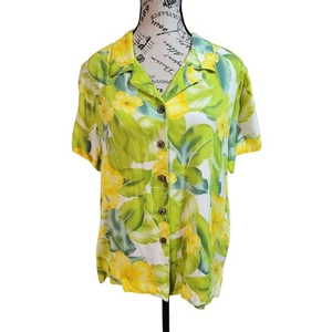 Island Winds Mujer Camisa Hawaiana Abotonada Talla L - Imagen 1 de 10