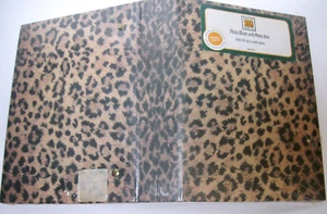 NEU VIEW 1970-80er Jahre Album Leopard Motiv Pasteboard Abdeckung 200 4x6 Fotos-Memo Bereich - Bild 1 von 5