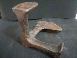 1870's Old Vintage Iron Heavy Hand Crafted Mold Shoe Slipper Repair Tool