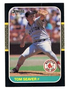 1987 Donruss Tom Seaver #375 Boston Red Sox Baseball Card HOF