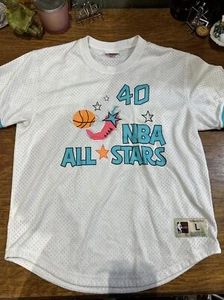 Shawn Kemp Mitchell & Ness NBA Jersey Size L All Stars Supersonics #40 1996 - Picture 1 of 12