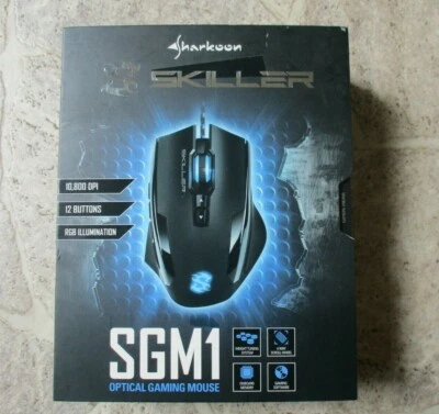 Sharkoon SKILLER 10800 DPI 12 Buttons RGB Illumination SGM1 Optische Gaming Maus - Bild 1 von 4