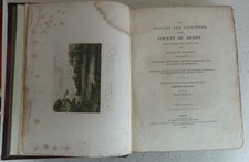Vintage Book 1833 History Gazetteer County of Derby Part 1 Glover Derbyshire