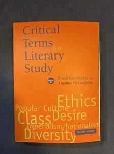 CRITICAL TERMS FOR LITERARY STUDY By Frank Lentricchia & Thomas Mclaughlin Mint - Picture 1 of 12