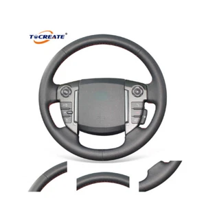 Black PU Leather Steering Wheel Cover for Land Rover Freelander 2 2013-15 #Q003 - Bild 1 von 10