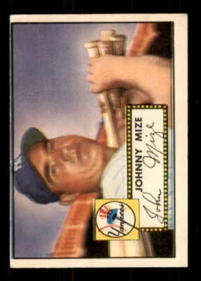 1952 Topps #129 Johnny Mize G Yankees 532661(Back Residue damage) - Image 1 of 2