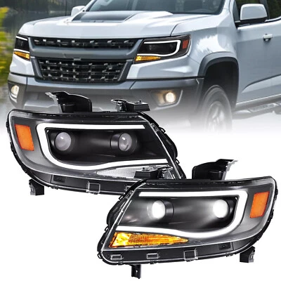 Для Chevy Colorado 2015-2022 светодиодные трубчатые дневные ходовые огни двойные прожекторы фары фары фары - Изображение 1 из 4