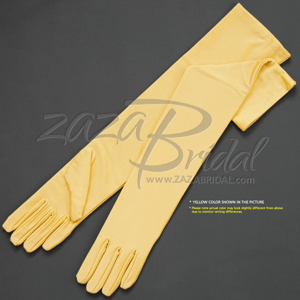 Guantes de vestir 19,5" largos 4 vías elásticos acabado mate satinado 12BL - varios colores Foto 1 de 1