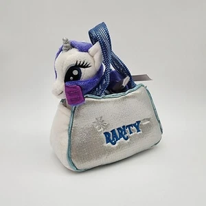 Hasbro My Little Pony Rarity Plush & Cutie Mark Purse Handbag Toy Attached 2013 - Picture 1 of 6