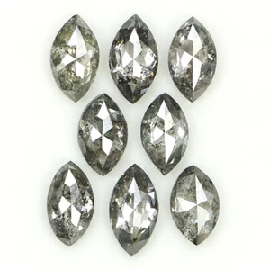 Diamante marquesa suelto natural de 0,93 quilates 4,10 mm diamante sal y pimienta QL1312 - Imagen 1 de 8