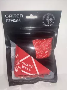 Ghetta collo e maschera viso tessuto salsa calda Sriracha traspirante riutilizzabile e lavabile - Foto 1 di 4