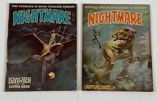 NIGHTMARE #5 #6 Skywald Horror Comic Magazine Lot 1971 Boris Valejo FN+ VG/FN