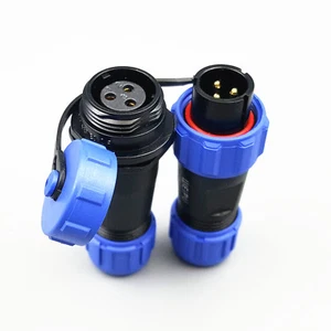 1Set SP13 3Pin IP68 Waterproof Cable Butt Circular Plug Socket Connector - Picture 1 of 6