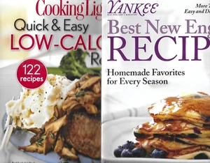 Yankee Magazine Best New England and Cooking Light Low Calorie Recipes Lot of 2 - Picture 1 of 23