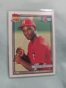1991 Topps Carl Everett Rookie Card - Picture 1 of 2