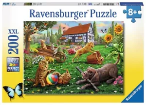 Ravensburger 200 Piece Jigsaw Puzzle - Playing In The Yard - Picture 1 of 1