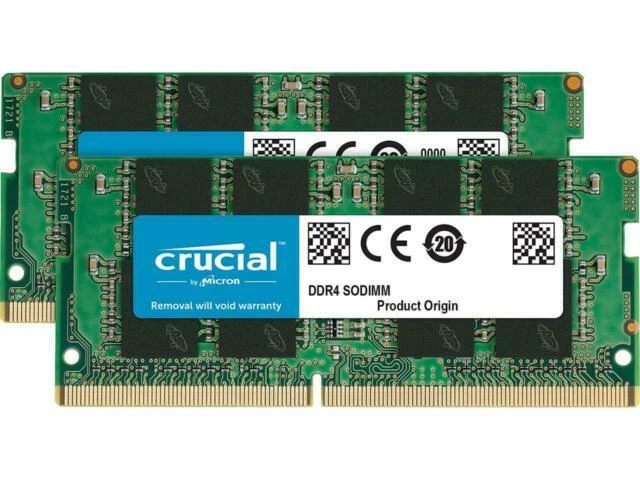Crucial 32GB (2x16GB) 3200MHz 260-pin SODIMM DDR4 RAM Memory Kit (CT2K16G4SFRA32A)