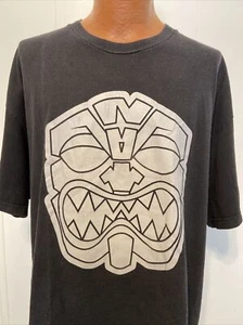 Farmers Market Hawaii Hawaiian Tiki Akua 2XL XXL Black T-Shirt Pineapple Clan - Picture 1 of 7
