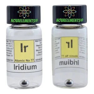 Iridium Metal, Iridium Element Sample, Iridium Metal Pellet 0.5 Grams 99.95% - Picture 1 of 5