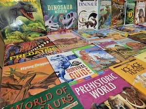 Lot of 5 Dinosaur Prehistoric Era Mammal Educational Kids Children Books RANDOM - Picture 1 of 11